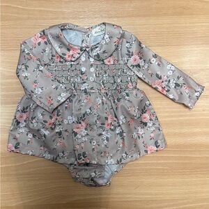 Marie Nicole Floral Baby Dress with Bloomers